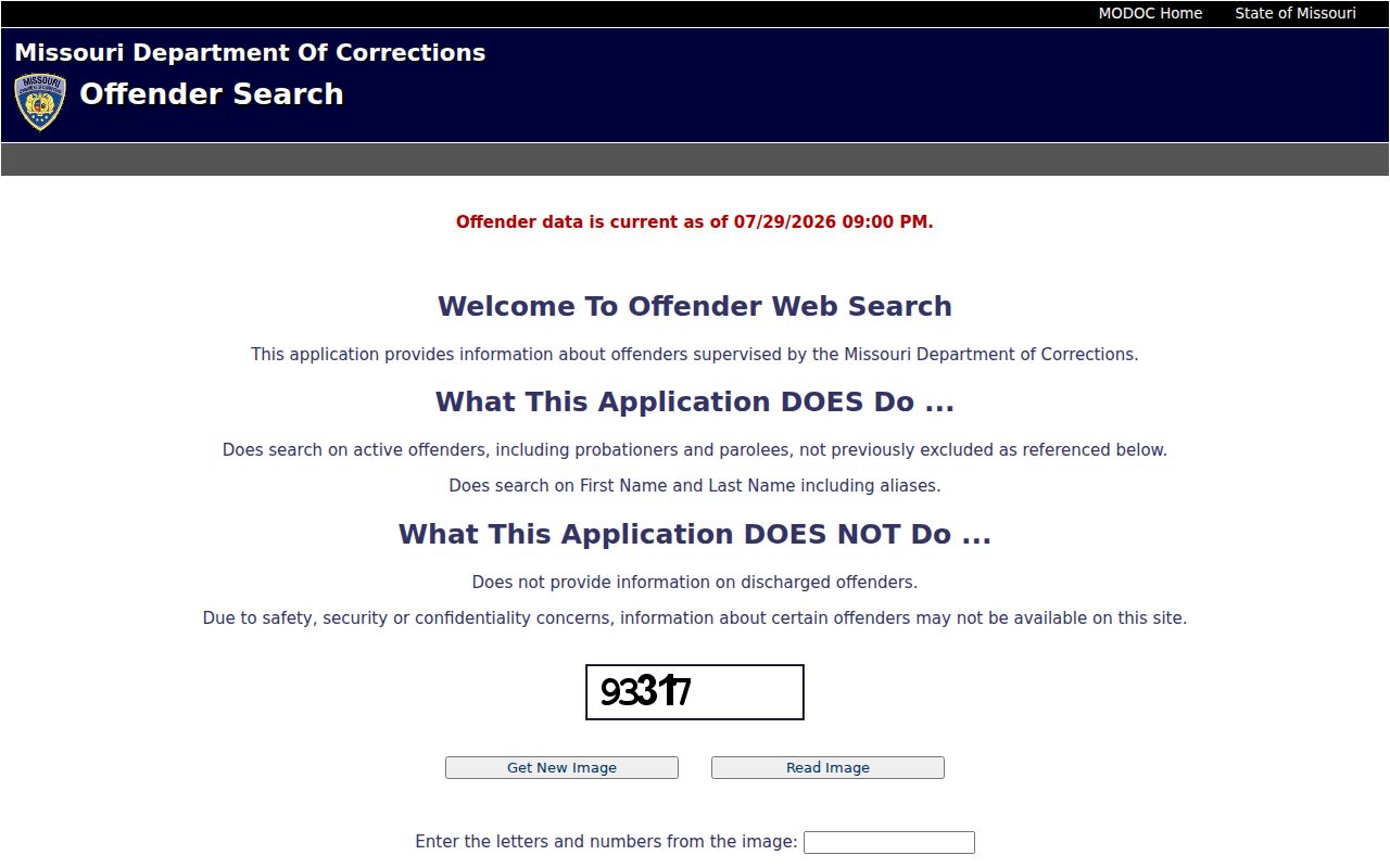 Ray County criminal records Missouri DOC offender search