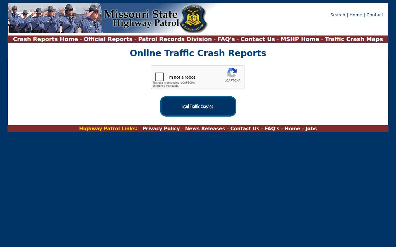 Ray County arrest history Missouri State Highway Patrol crash report search