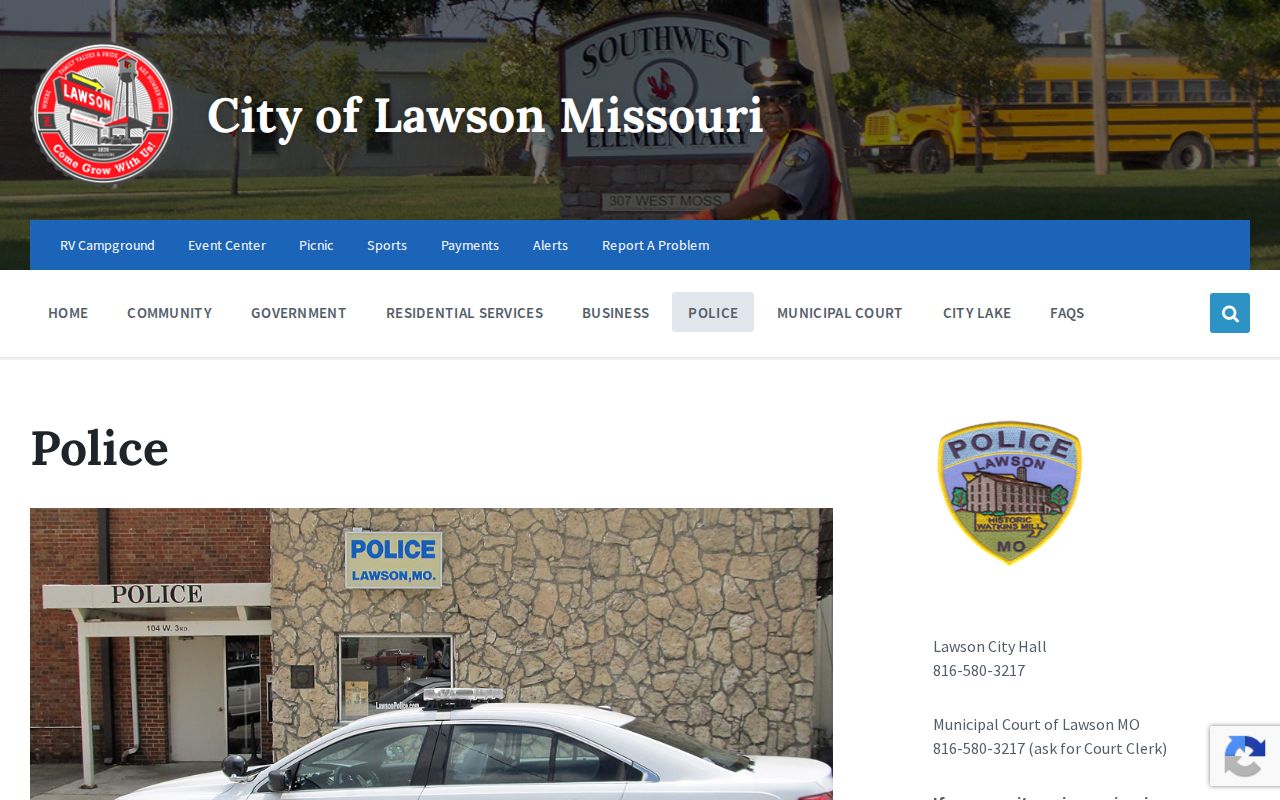 Lawson criminal history police department records channel
